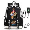 Хит продаж Рюкзак ONE PIECE Луффи с USB-зарядкой, большая вместимость