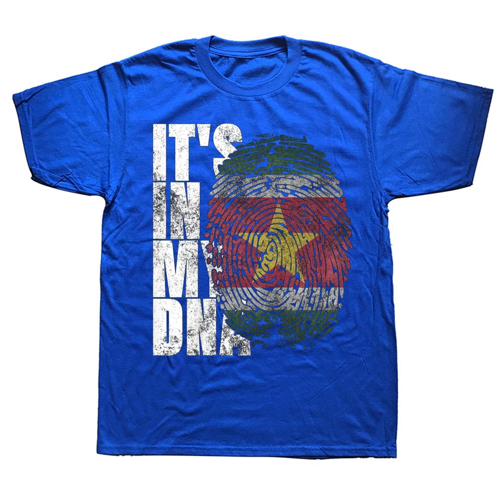 It's In My DNA Suriname Surinamese Flag T Shirts Summer Graphic Streetwear Short Sleeve Birthday Gifts T-shirt Unisex Clothing