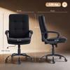 Executive Chair, Double-Layered Upholstery, Fabric Office Chair, Height Adjustable, Armrests, Black