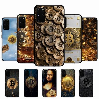 Чехол для телефона Bitcoin Retro Logo для Samsung S 24 Fe 25 Ultra Plus 20 Lite 21 30 22 23 24 22 Ultra 5G Fundas