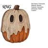 Artistic Home Office Decor Halloween Wooden Ornaments, Distressed Pumpkin/Cat Decorations, Desktop & Wall Modern Retro Desk Display Decors for Autumn
