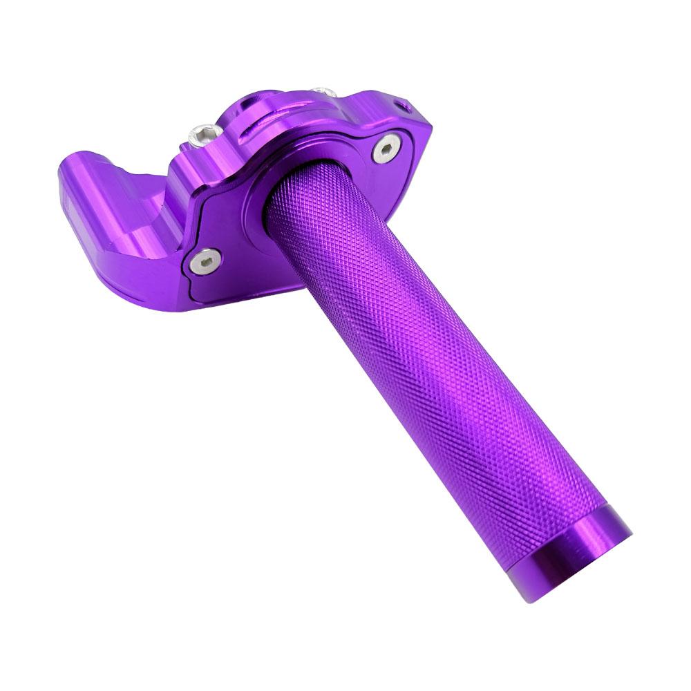 22mm CNC Aluminum Quick Twist Throttle Grip with Cable Motorcycle Accelerator Handlebar for Dirt Pit Bike ATV Quad