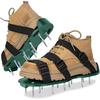 Lawn Aerator Shoes with Straps Adjustable Design Pre-Assembled Heavy Duty Spiked Sandals Aerator Lawn Tools