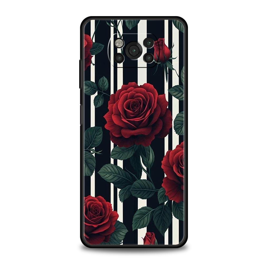 Чехол для телефона с дизайном «Цветы» (масляная живопись) для Xiaomi Poco F7 Ultra F6 F5 F4 F3 X6 X5 X4 X3 NFC C51 C55 GT, мягкий ТПУ