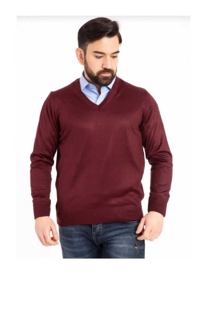 Men's Plus Size Plus Size Sweater Men's Thin Wool Knitwear Knitted Regular Dad V-Neck Sweater
