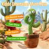 Talking Cactus, Cactus Toy, Singing, Dancing Cactus Plush Toy with 120 Songs, Repeats What You Say, Gifts for Children and Home Decoration