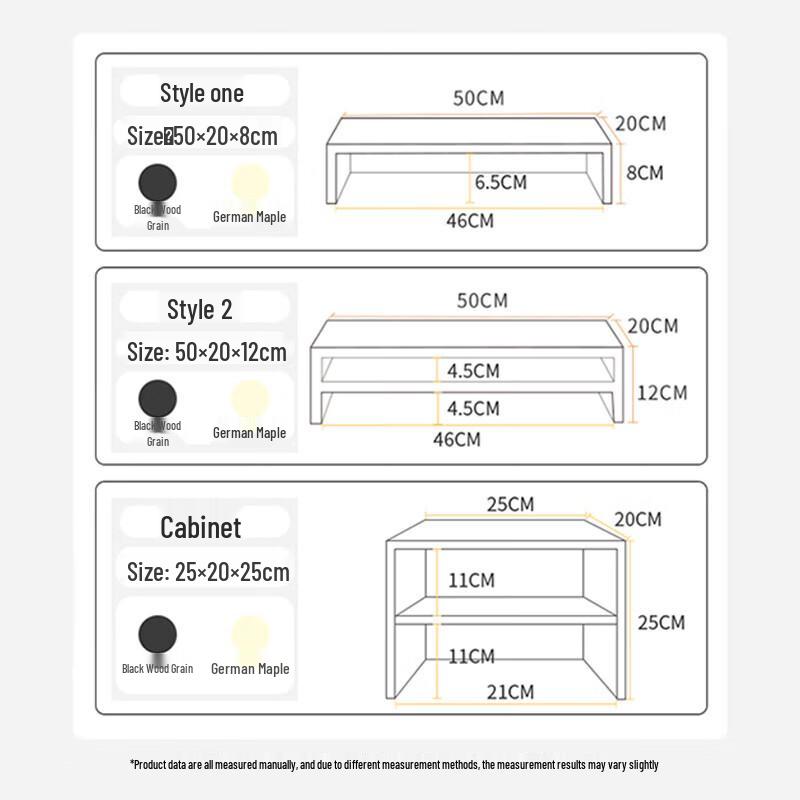 Double Layer Monitor and Laptop Riser Stand