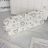 Love Print Pattern Stationery Bag Large Capacity Storage Bag Simple Pen Bag  Student Gift
