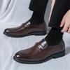 Дизайнерская Новая Британская Джентльменская Коричневая Черная Деловая Повседневная Обувь для Мужчин Формальная Свадебная Платье для Выпускного Вечера Обувь Zapatos Hombre