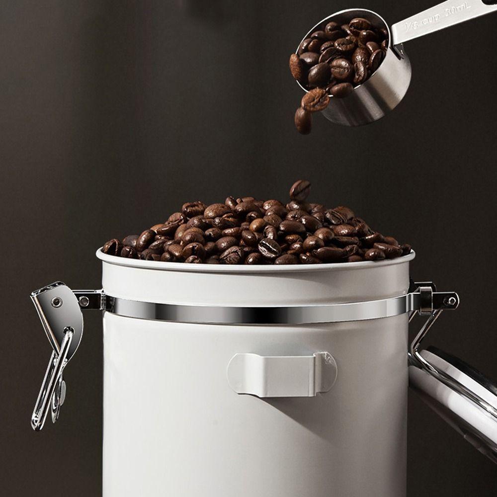 Контейнер для хранения зерен с отслеживанием даты, мерная ложка, банка для хранения кофе, коробка для хранения продуктов, крупы