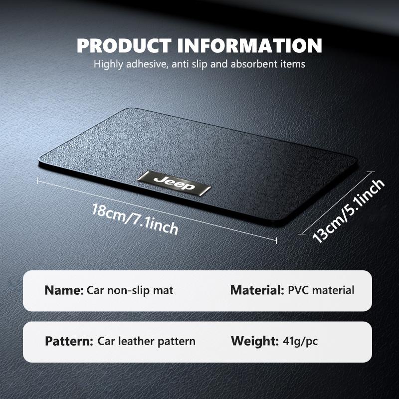 DAMIXF1 Car Dashboard Anti-slip Pad Phone Multifunction Non Slip Mat For Jeep Grand Cherokee Patriot Renegade Compass Wrangler