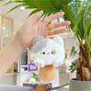 Voiceable Casual Cat Series Plush Dolls BIBI Cat Planet Keychain Student Bag Pendant Tail With Sound