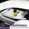 Car Center Console Lower Storage Box Double Layer TPE Storage Box with Lid for Xiaopeng MONA L03 2026 Car Interior Accessories