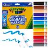 Crayola Marker 12 Broad Authentic 587812 Water-Removable Pens, Colors, Tip, Product,
