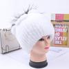 New Winter Real Rabbit Fur Beanies Hat Women 100% Genuine Real Rex Rabbit Hat Good Elastic Knitted Rex Rabbit Fur Caps
