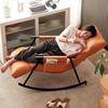 Breathable Adjustable Gear Rocking Chair Balcony Leisure Nap Lazy Sofa Light Luxury Bedroom Living Room Carefree Lazy Chair