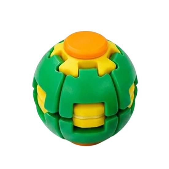 Игрушка для тренировки концентрации 3D-печатный мячик-антистресс, Нажимной и вращающийся спиннер для пальцев, Декомпрессионный мяч, Игрушки-фиджеты, Портативный эргономичный для офиса