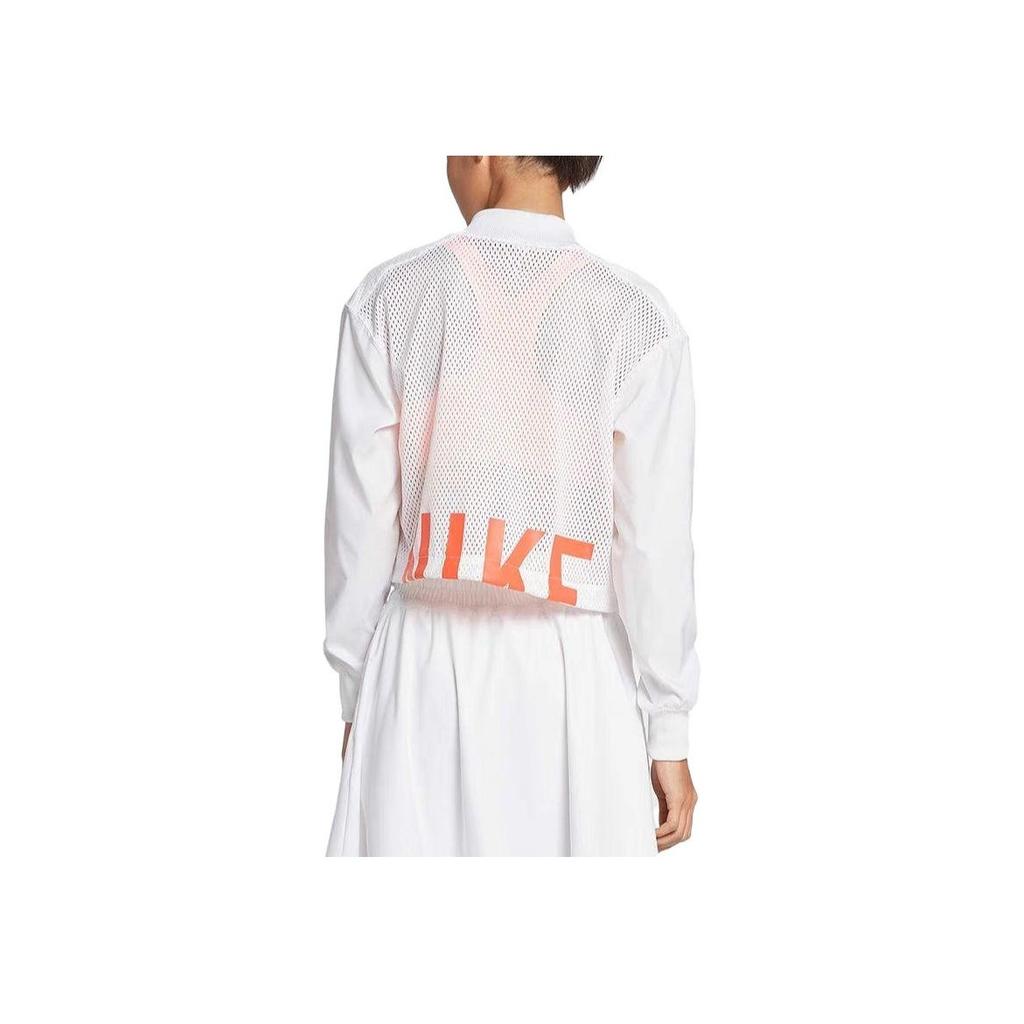 Nike Спортивная короткая куртка с логотипом на молнии женские куртки белые 922102-100