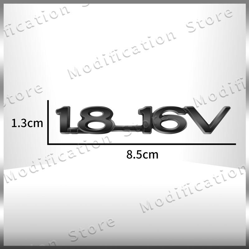 3D Chrome Metal 1.8-16V Emblem Rear Trunk Tailgate Badge Sticker Decor For Opel ZAFIRA ASTRA-1.6 Optima Corsa Vectra Insignia