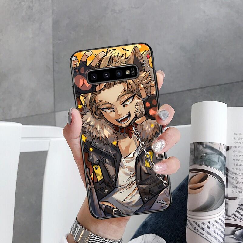 Чехол для телефона Anime MHA Hawks BNHA для Samsung Galaxy S22 S20 Ultra S20 S22 Plus S21 S10 S9 S8 Plus S10E S20 FE