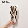 2D Couple Statue Artificial Wood Decorative Statue Creativity Flat Statue  Desktop