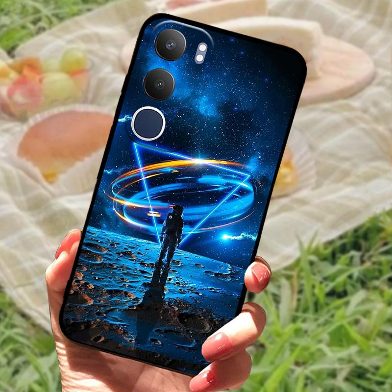 Чехол для Vivo Y19s V2419 Новая Модная Расцветка Крашеный Силиконовый Чехол для Телефона Для VIVO Y19S 4G Ударопрочный Защитный Чехол Бампер