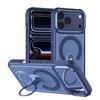 Colorful Hollow‑Cut Cooling Magnetic Phone Case 360° Rotatable Ring‑Holder Anti‑Drop Protective Shell Heat‑Dissipation Cover For iPhone