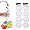 4 Holes Ice Cube Makers Round Ice Hockey Mold Whisky Cocktail Vodka Ball Ice Mould Bar Party Kitchen Ice Box Ice Cream Maker