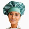 Шапочка для душа с широкими полями из эластичного атласа для ухода за волосами — для сна, посещения салона и душа для женщин