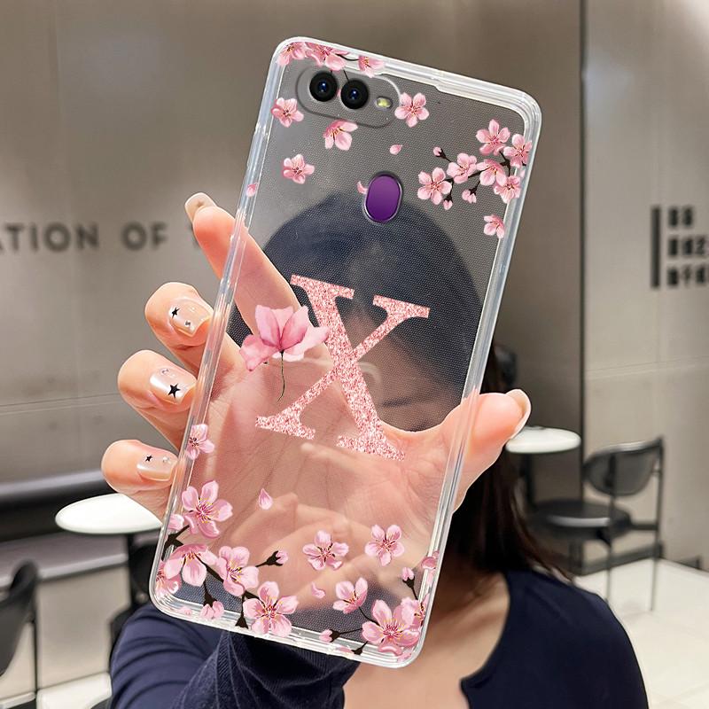 Чехол-бумажник для OPPO A5S/A7 2018/AX5S/A7N/A12/A12S Модный Цветочный Задний Чехол Прозрачный Мягкий Силиконовый TPU Прозрачный Чехол для Телефона
