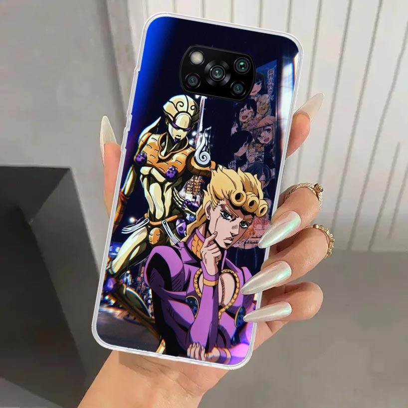 Чехол для телефона JoJo's Bizarre Adventure Golden Wind для Xiaomi Poco X5 X6 X7 Pro F7 Ultra M7 Redmi 15 15C 13 13C 12 12C 10 10A 10C 9 9