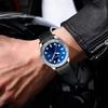 Модные Роскошные Мужские Кварцевые Часы из Нержавеющей Стали с Датой Мужские Часы Водонепроницаемые Светящиеся Деловые Повседневные Мужские Часы Reloj