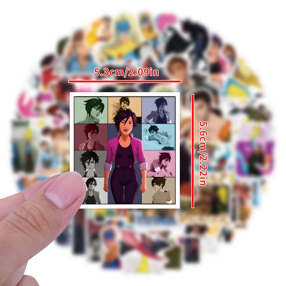55PCS Dispatch Workplace Comedy Game Stickers Cartoon PVC Decals DIY Decoration Waterproof Skateboard Luggage Phone Fridge Gifts