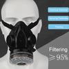 New Half Face Black Gas Mask Respirator Natural Rubber Work Safety Mask For Polishing Welding Pesticide Spraying Breath
