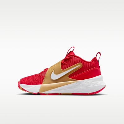 Nike Team Hustle D 12 University Red Gold White (GS)