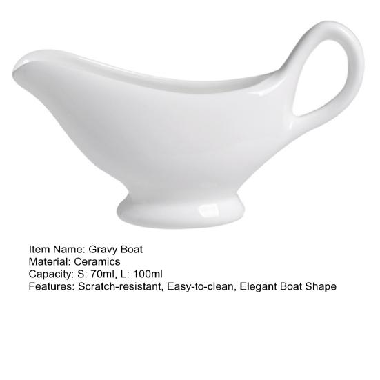 Белый керамический соусник-соусник с большим носиком для заливки, нескользящий нижний дозатор для заправок для салатов с подливой