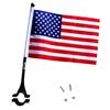 Durable Bicycle Flag Cycling Handlebar USA Banner Safety Sign for Child Scooter Motorcycle Tricycles Decoration