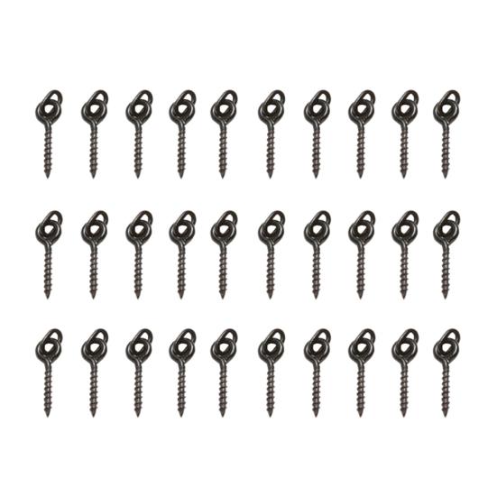 Металлические винты с овальной петлей 12 мм для рыболовных снастей для ловли карпа, инструменты для всплывающих оснасток