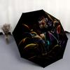 1pc Birds amidst Luminous Flowers Automatic Opening and Closing Umbrella - Small Umbrella Suitable for Various Occasions W004