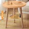 Round End Table with 3-Legs Heavy Duty Detachable Mini Desk Bedroom Kitchen Living Room Small Space Sofa Bedside Nightstand Side Coffee Table