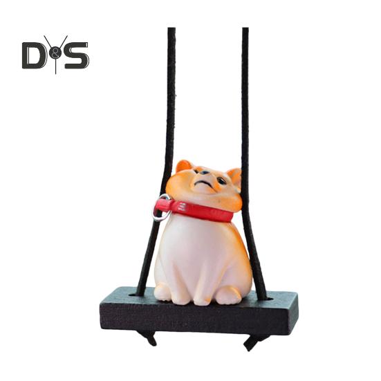 Подвесное украшение для автомобиля в виде собаки, симпатичное зеркало заднего вида в форме собаки, подвесное автомобильное кондиционирование воздуха, аксессуары для интерьера