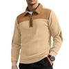 Мужская вязаная рубашка-поло с вышивкой для повседневной носки в офисе зимой