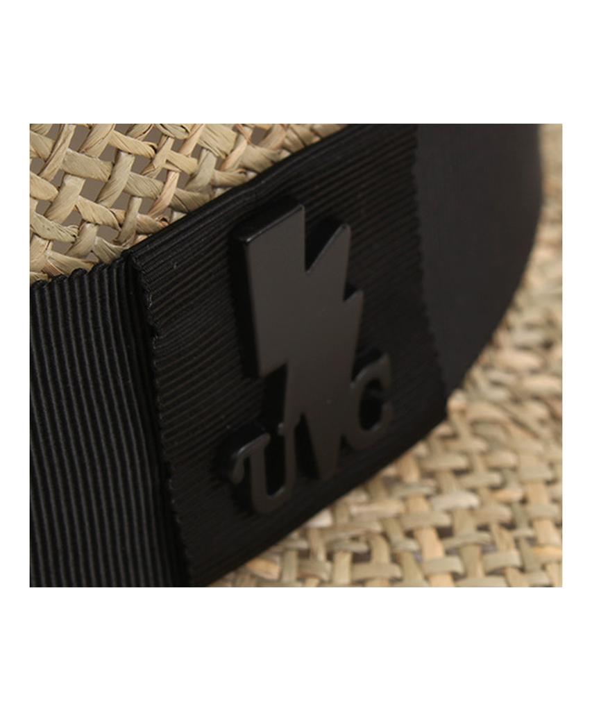 Yunibeosyeolkemiseuteuli Шляпа-панама Bau Flat Short Шляпа из рафии Bk