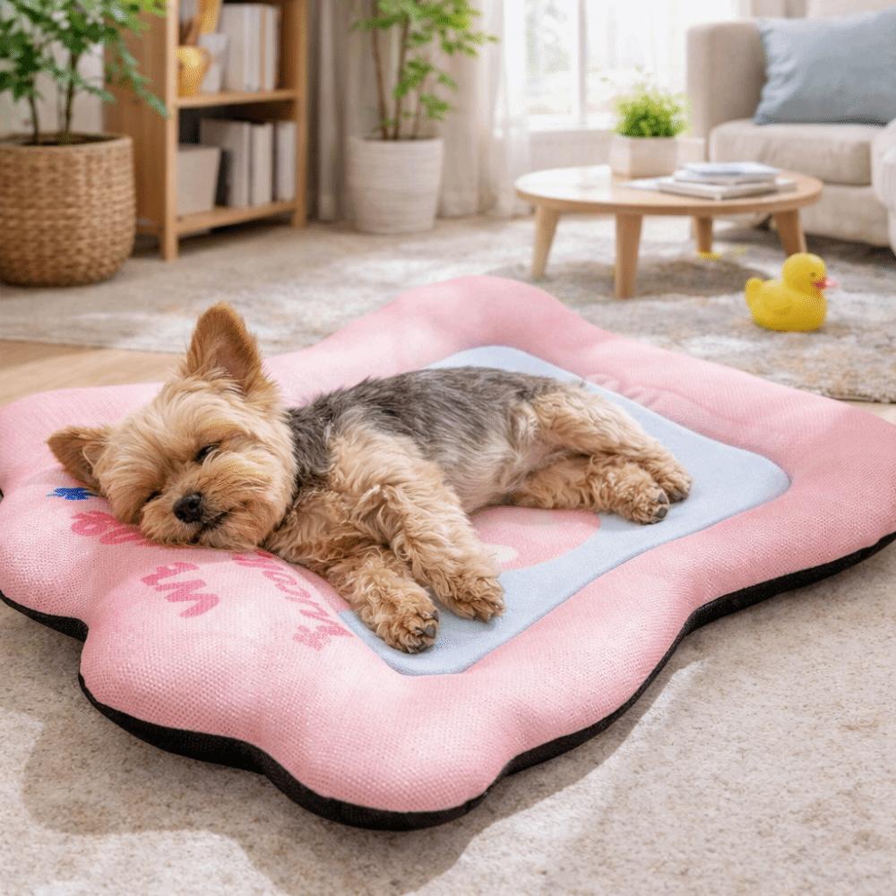 Cute Cartoon Pattern Pet Cool Cushion Non-slip Breathable Dog Sofa Bed Waterproof Removable Dog Sleeping Bed Summer Season