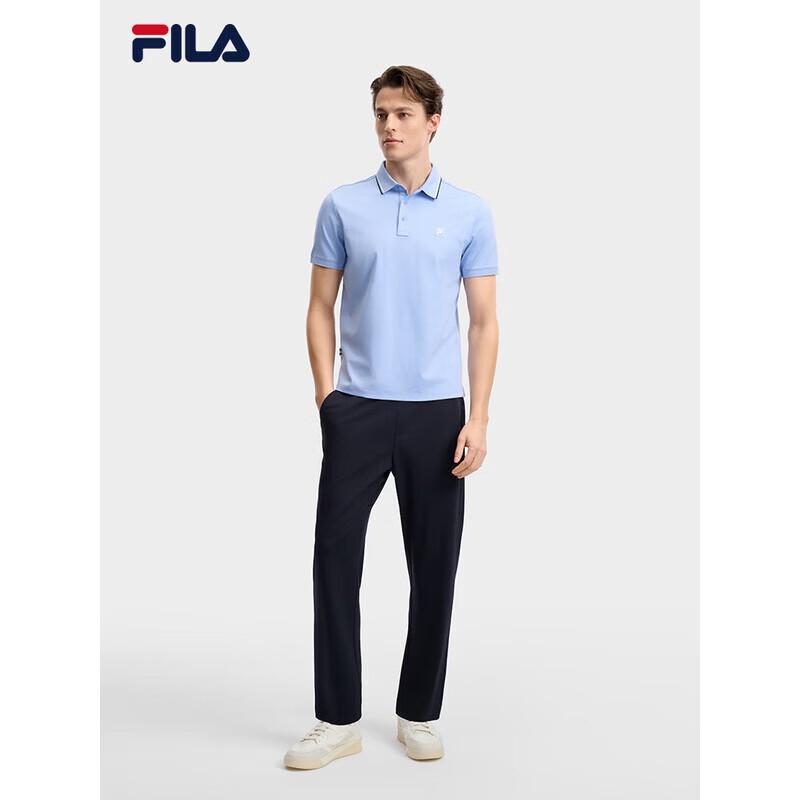 Fila Мужская элитная вязаная футболка-поло с коротким рукавом