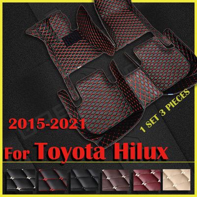 Автомобильные коврики для Toyota Hilux 2015-2017 2018, изготовленные на заказ автоматические подушечки для ног, автомобильный ковер, интерьер