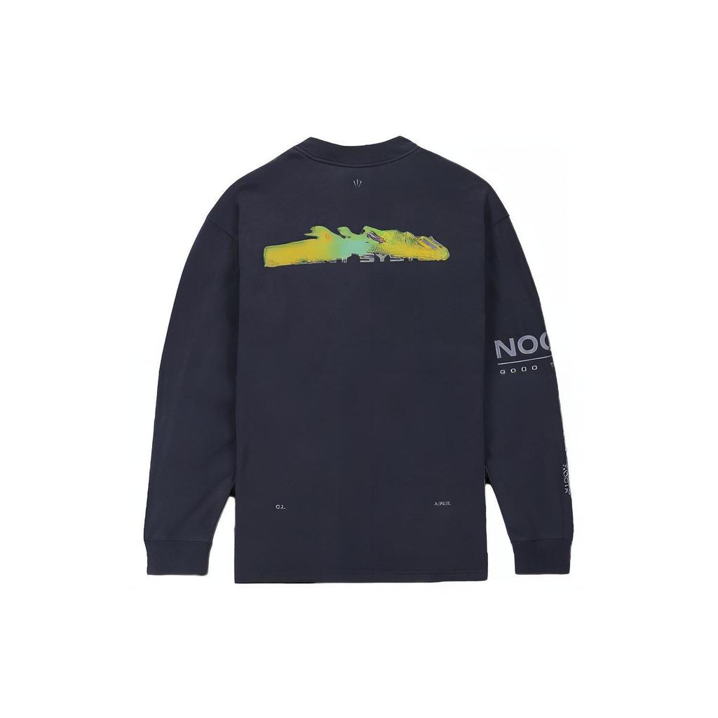 Nike Футболка с длинными рукавами и воротником-стойкой X NOCTA NRG, темно-обсидиановая, унисекс, серая FQ6556-451