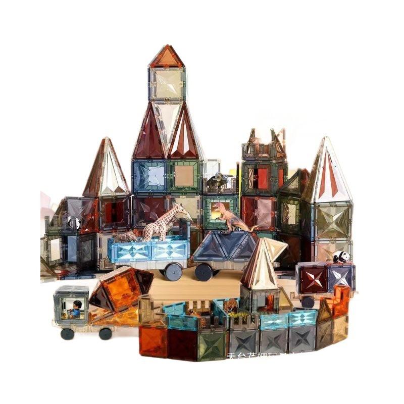 Магнитные плитки для окон «Изумруд»: Образовательные строительные блоки для детей