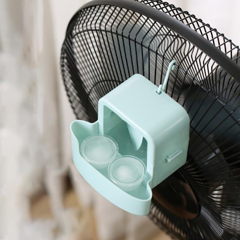 Electric Fan Cooling Storage Box Ice Cube Storage Box Fast Cooling Portable With Hanging Hook Electric Fans Ice Cube Holder