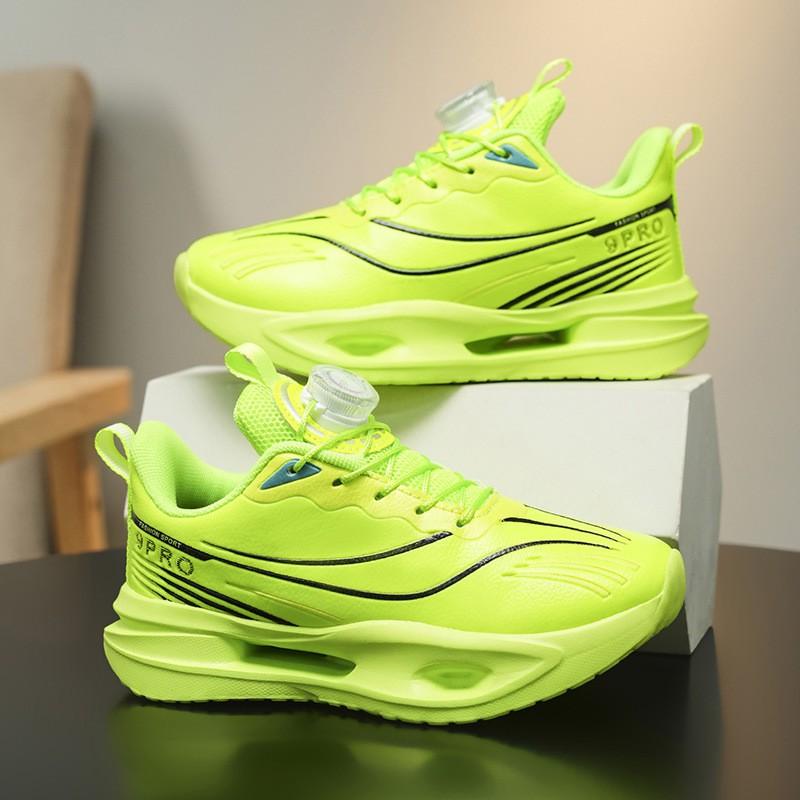 Youth style shoes Boys Running Shoes Kids Lightweight Breathable Anti-Slip Basketball Training Sneakers With Rotating
